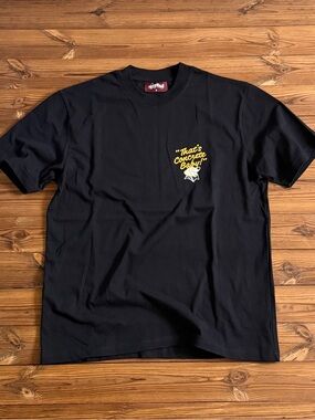 Cool Shirtz Cold Ones Very Cool black DOG CEMENT T-shirt Size S M L XL NWOT